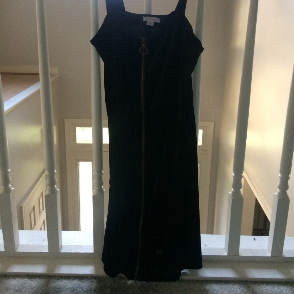 Velvet Zip-Up Dress